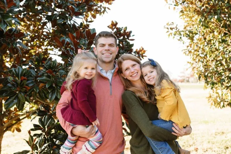 Dr. Wilson with his wife and two daughters